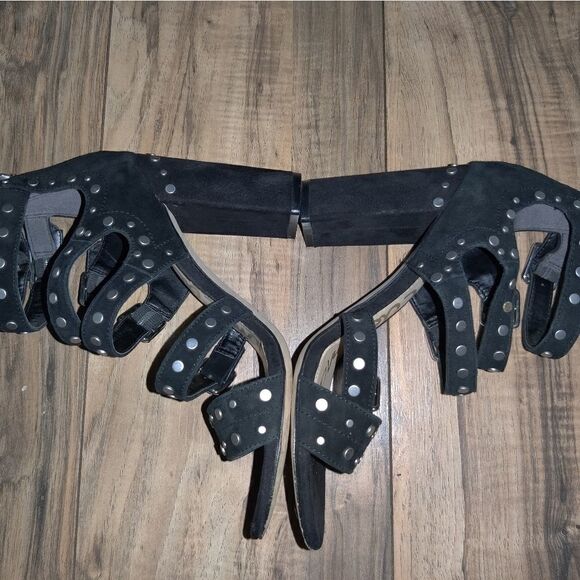 Sam Edelman Women's Studded Black Suede High Heels Size: 8 - Picture 9 of 10